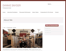 Tablet Screenshot of danniesnyder.com